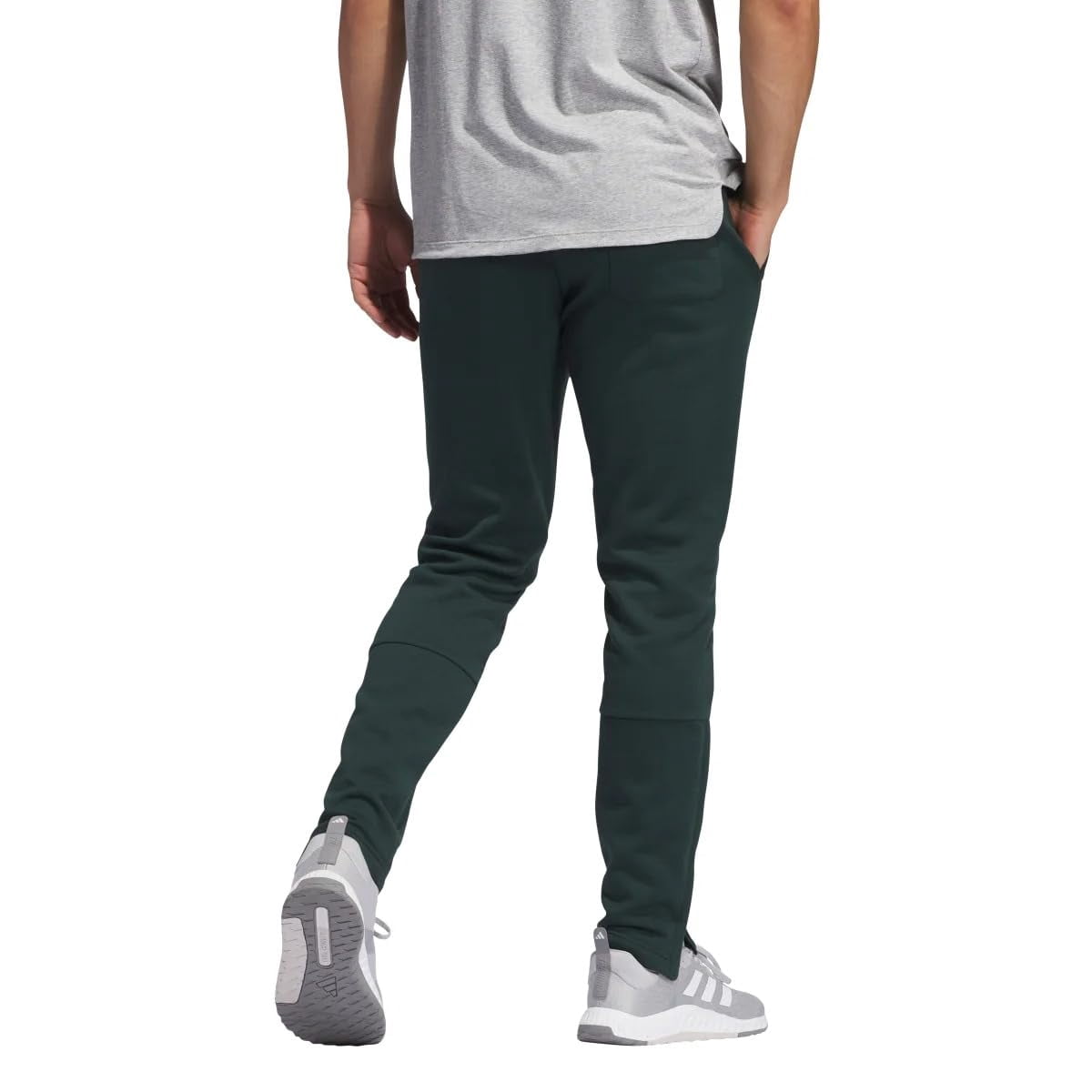 adidas Men’s Regular Fit Zippered Ankle Openings Jogger - Green (Shagrn), Small
