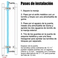thumbnail image 3 of Jaladeras para Puertas Principal Tipo H Cuadrada 100cm Manija para Puerta de Madera de Vidrio, Aluminio o Herreria, Acero Inoxidable, Negro Mate, 3 of 7