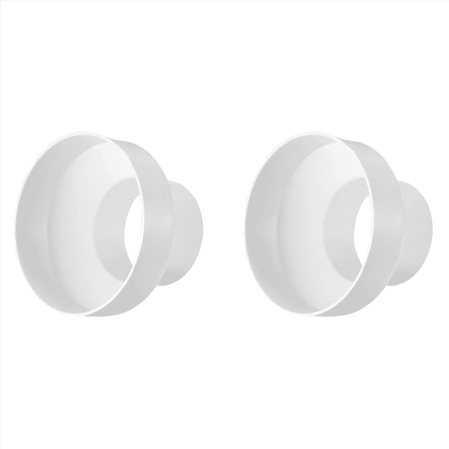 2X Ventilation Pipe Reducer Adapter Pipe Air Duct Adapter Pipe Connector for Inline Ventilation System(110-100mm)