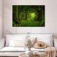 thumbnail image 2 of Elephant Stock Mossy Green Forest Wall Art - Horizontal Canvas Wall Art - Living Room Wall Decor - Nature Canvas - Green And Decor - 45" x 30", 2 of 8