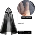 thumbnail image 4 of Hooded Cloak Adult Sheer Cape Witch Queen Cosplay Costume for Halloween Christmas Special Festivals Renaissance, 4 of 8