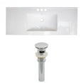 thumbnail image 1 of American Imaginations 39.75-in. W 1 Hole Ceramic Top Set In White Color AI-15589, 1 of 1