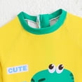 thumbnail image 6 of HSMQHJWE Baby Toddler Boys Swimsuits Sun Protection Long Sleeve Rash Guards Baby Bathing Suit with Zip Diving Swimsuit (12M-6Y), 6 of 8
