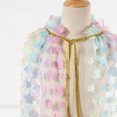 thumbnail image 4 of MEZZALL Toddler Girls Lace Up Cape Party Robe Kids Holiday Floral Princess Coat Relaxed Fit Dailywear, Multicolour, 2-10 Years, 4 of 5
