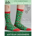 thumbnail image 5 of Kalon 6 Pack Women's Christmas Crew Socks Gift Set (6-9, Christmas Fun), 5 of 7