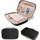 thumbnail image 1 of Estuche organizador de joyas, bolsa de almacenamiento de joyas de viaje para collares, pendientes, anillos, pulseras, negro, estuche organizador de joyas de viaje, 1 of 5