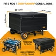 IGAN Generator Tent Waterproof Portable Cover for 350012000 Watt 9,2 lb. Black
