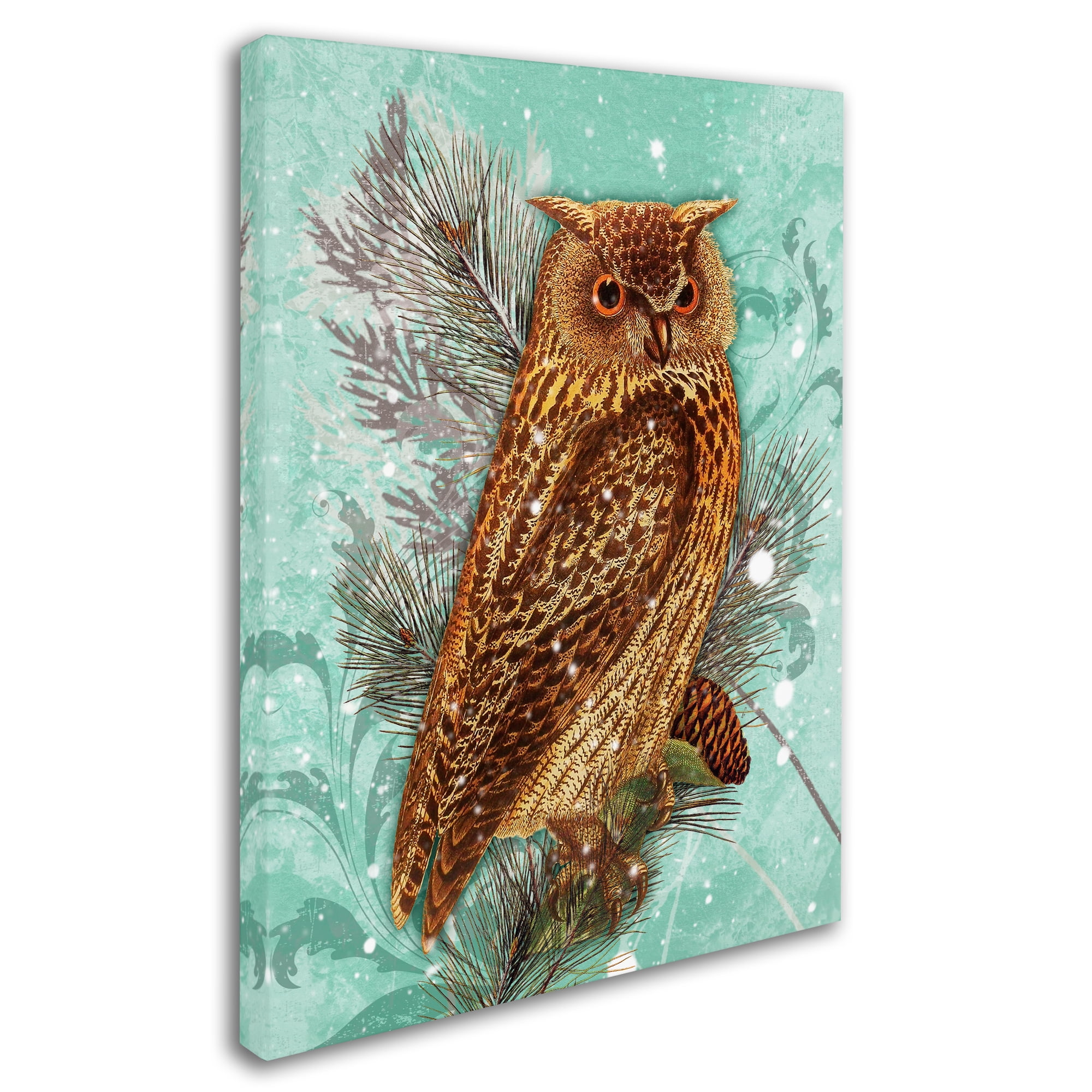 Trademark Fine Art 'Snowy Owl' Canvas Art by Tina Lavoie