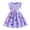 Purple, variant on Toddler Girl Dress Kids Butterfly Print Ribbed Sleeveless Knee Length Dress Lightweight Flowy Style for Summer Outdoor Activities Light Pink 3 Years-4 Years