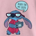 thumbnail image 2 of Girl's Lilo & Stitch Ready for My Selfie Graphic Tee Light Pink X Small, 2 of 4