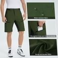 thumbnail image 4 of BALEAF Men's Cycling Shorts Loose Fit MTB Bike Shorts Water Ressistant 4 Zipper Pockets Mountain Biking Hiking Outdoor, Green XXL, 4 of 6