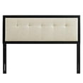 thumbnail image 3 of Pemberly Row Modern Fabric Tufted King Headboard in Beige/Black, 3 of 8