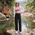 thumbnail image 6 of WQD Womens Yoga Sweatpants Joggers Wide Leg High Waisted Lounge Pants Comfy Workout Loose Pants with Pockets, 6 of 9