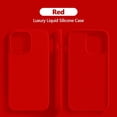 thumbnail image 1 of Luxury New Upgrade Liquid Silicone Case For iPhone 16 Pro Max Soft Cases For iPhone 16 Plus Shockproof Cover Phone Accessories Red For iPhone 16 Plus, 1 of 6