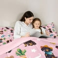 thumbnail image 4 of Manfei Cute Dachshund 7-Piece Twin Bedding Sets,Rustic Western Cowgirl Bedding Comforter Set,Cartoon Puppy Dogs Sheet Sets For Boys Kids,Breathable Home Decor Reversible, 4 of 7