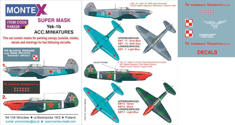 1 48 Accurate Miniatures Yakovlev Yak-1 Kit 3424 Factory for sale online 