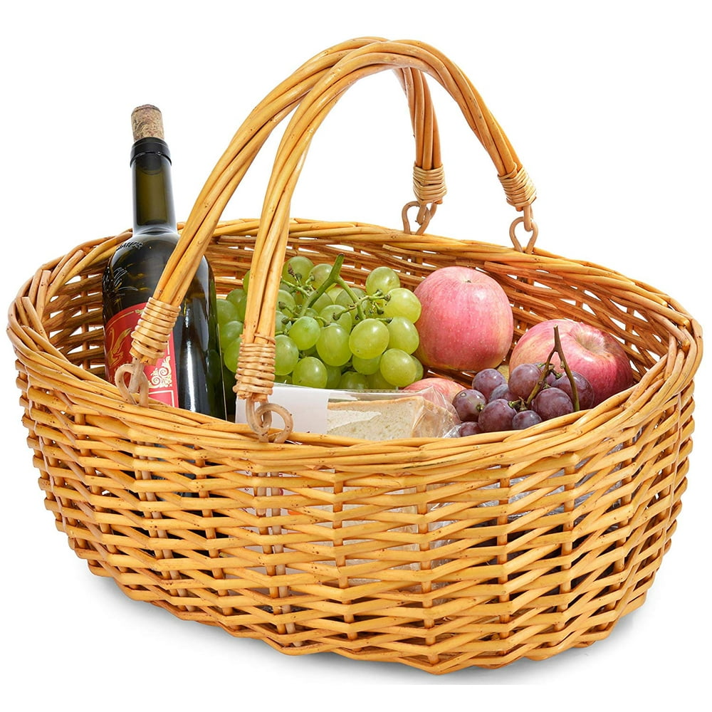 toy organizer with wicker baskets