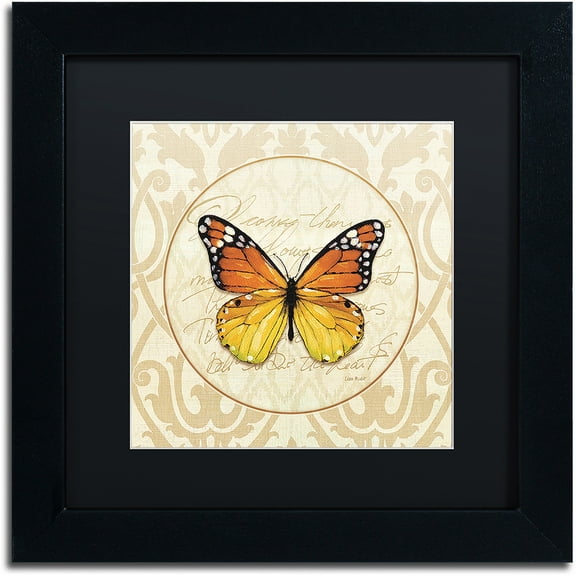 Trademark Fine Art "End of Summer IV" Canvas Art by Lisa Audit, Black Matte, Black Frame