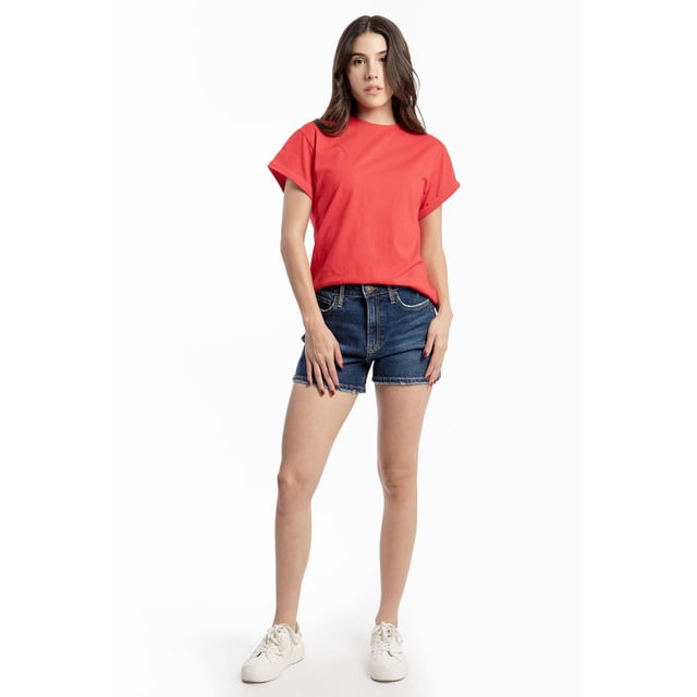 Mom short /Juvenil, 6900 (Mezclilla tono oscuro) azul oscuro M