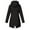 Black, variant on FRSASU Plus Size Women Coats Women Solid Jacket Outdoor Hooded Windproof Loose Coat