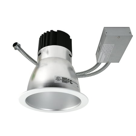 - NICOR Lighting 6-Inch 18-Watt Dimmable 3500K Commercial LED Recessed Downlight Retrofit Kit with Satin Reflector (CDR6-18W-35K-SN)