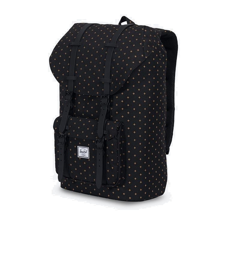 herschel backpack black and gold