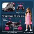 thumbnail image 3 of Qaba 24V 2-Seater Ride On Car for Kids with Suspension Wheels, Pink, 3 of 10