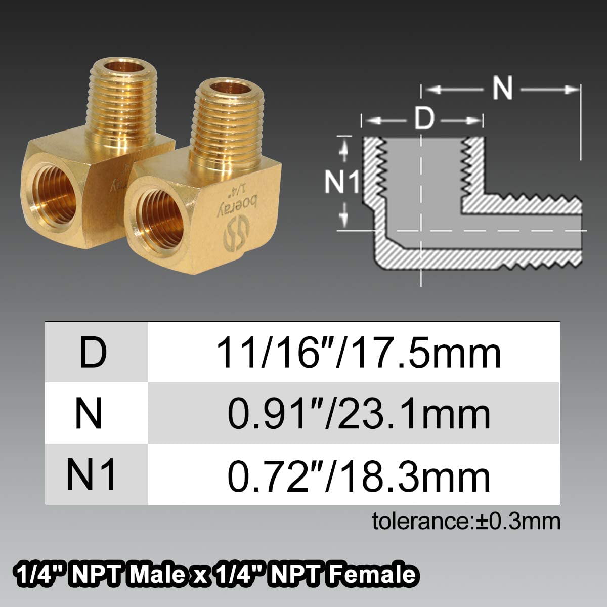 NPT Compact Male Female Elbows in Brass American standard Female Elbows NPTF 
