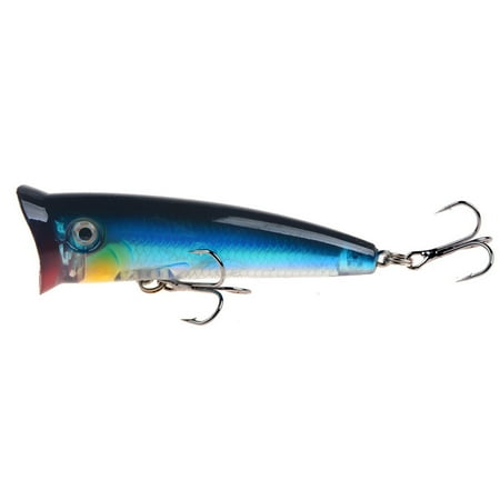 1PCS Topwater Popper Fishing Lure 7cm/10.3g 3D Eyes 5 Color Artificial Hard Bait Crankbait Wobbler Plastic Fishing Tackle