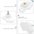 thumbnail image 3 of OULII 2Pack Cloud Shaped Knob For Wardrobe And Drawer Handles In White, 3 of 8