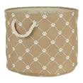 thumbnail image 1 of Design Imports CAMZ14244 Bac Rond en Polyester Treillis Patte pour Animaux, Taupe - Petit, 1 of 4