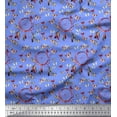 thumbnail image 1 of Soimoi Poly Georgette Fabric Dream Catcher & Butterfly Printed Fabric 1 Yard 42 Inch Wide, 1 of 1
