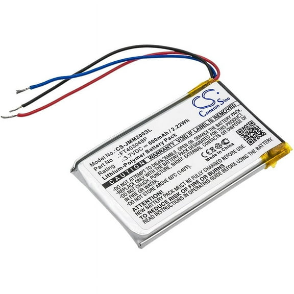 Battery for JBL Clip Clip  Micro 2 II FT403048P Speaker CS-JMM200SL 3.7v 600mAh