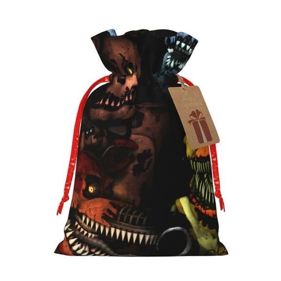 Lsque Five Nights At Freddy'S for Christmas Gift Bags ,Party Gift Bag, Christmas Goody Bags for Christmas Holidays Party Favors and Presents-Medium