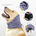 thumbnail image 4 of Blukids Dog Thunder Ear Muffs,Dog Calming Hoodie No Flap Ear Wraps for Dogs Hematoma Healing,Dog No Flap Noise Protection Ear Wrap Relieve Anxiety,Dog Ear Cover The Grooming, Pet Supplies(Purple), 4 of 8