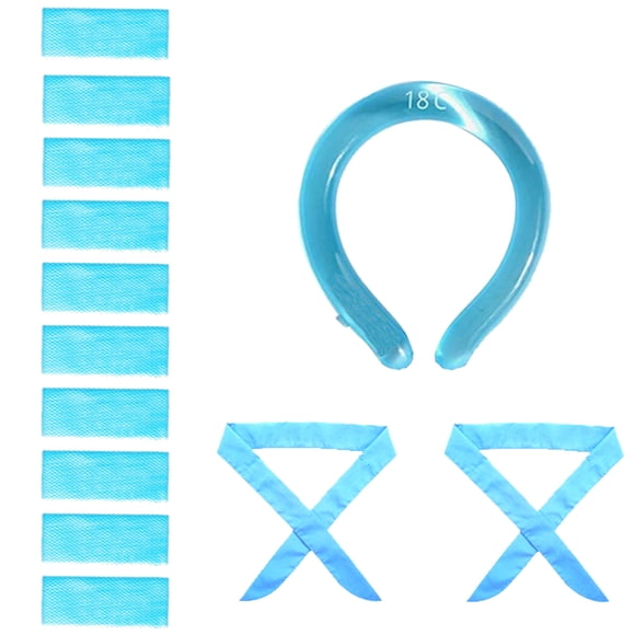 Xingzhi Cooling Bandana Ice Pack Gel Set Hot Weather Freeze Cooling Neck Wraps for Extremely