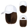 thumbnail image 2 of Beauty Turmeric Cleanser Best Makeup Treatment Facial Women Care Skin Cover Luminesce Naturium Baseball Cap With Hair Extensions Straight Short Bob Hairstyle Adjustable Removable Wig Hat 7.9inch For W, 2 of 3
