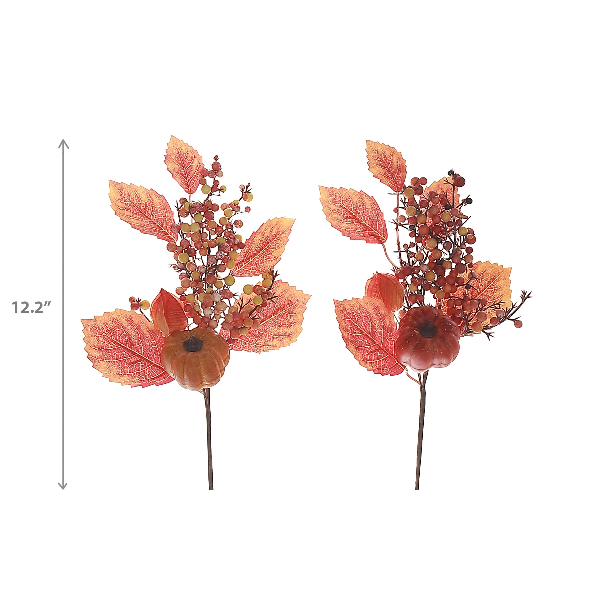 Pumpkin And Berries Picks (Asstd) - Set of 6