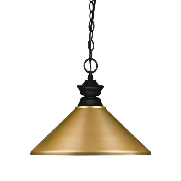 1 Light Pendant-Matte Black Finish Bailey Street Home 372-Bel-2273909