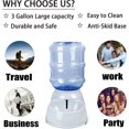 Dog Water Bowl Dispenser,3 Gallon/ 11L Pet Water Dispenser Station for