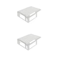 thumbnail image 4 of Vogacara Piezas de coche RC, accesorios de oruga, accesorios de vehículos portátiles, suministros de motores simples, reemplazo de herramientas Blanco 2piezas Vogacara CBP204881, 4 of 5