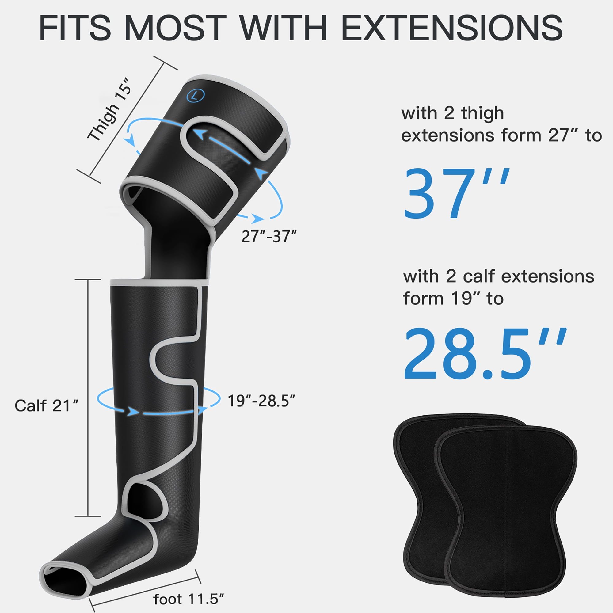 CINCOM Leg Massager for Circulation Air Compression Calf Massager with 2  Modes 3 Intensities and Helpful for RLS and Edema Muscles Relaxation (FSA  or HSA Approved) - CINCOM