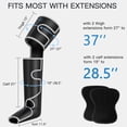 thumbnail image 6 of CINCOM Leg Massager with Heat for Circulation, Full Leg and Foot Compression Boots Massager for Calf & Thigh Muscle Relaxation and Recovery, Silver, 6 of 8