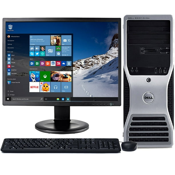 Dell Precision T3400 Desktop Pc Workstation System Intel 3 0ghz Core 2 Duo Processor 8gb Ram 1tb Hard Drive Dvdrw Windows 10 Professional With 22 Dell Lcd Refurbished Computer Walmart Com Walmart Com