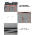 thumbnail image 6 of Little Donkey Andy Men's Thin Thermal Underwear Set Performance Base Layer Wicking Active Long Johns Top & Bottom with Fly Gray M, 6 of 7