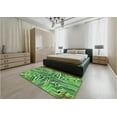 thumbnail image 4 of Ahgly Company Indoor Rectangle Patterned Nebula Green Area Rugs, 2' x 3', 4 of 6