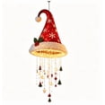 thumbnail image 2 of Lighted Santa Hat Hanging Chandelier, Pre Lit Christmas Santa Hat Decor with Warm LED Lights and Hanging Holiday Charms, Indoor Outdoor Covered Decor, 2 of 5
