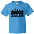 thumbnail image 3 of Inktastic Cleveland Skyline Grunge Youth T-Shirt, 3 of 5
