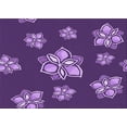 thumbnail image 1 of Ahgly Company Indoor Rectangle Patterned Purple Iris Purple Area Rugs, 7' x 10', 1 of 6