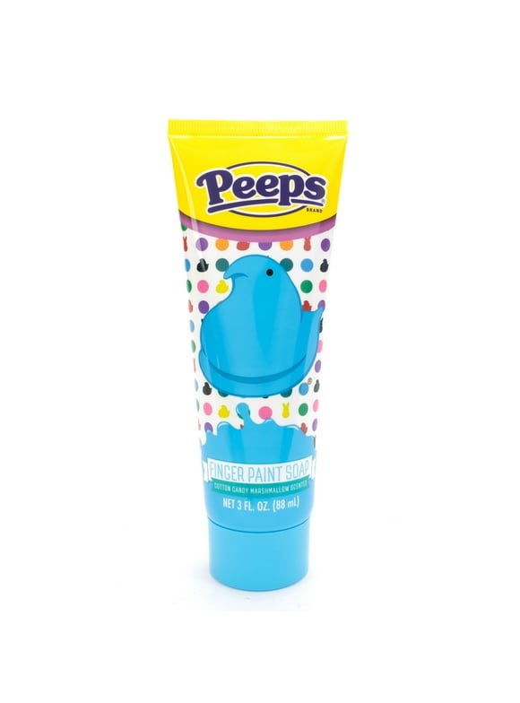 Peeps Bathtub Finger Paint, Blue, Cotton Candy Marshmallow Scented, 3 fl oz